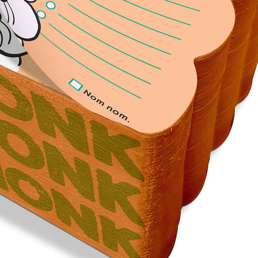 Close-up of Chonky Shopping List  with &