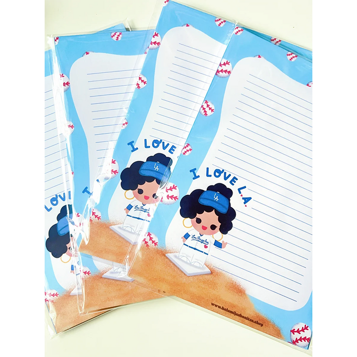 I Love L.A. Mija Baseball Notepad
