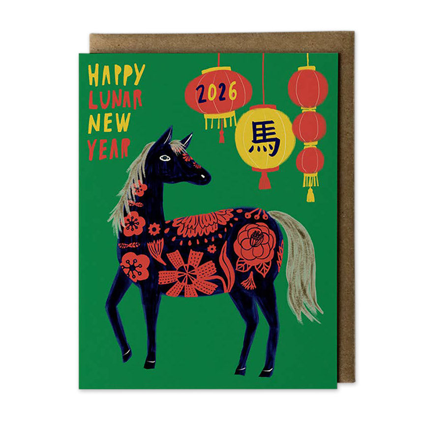 2026 Year of the Horse Lunar New Year Card