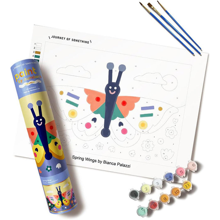 Paint by Numbers DIY Canvas Kit: Spring Wings