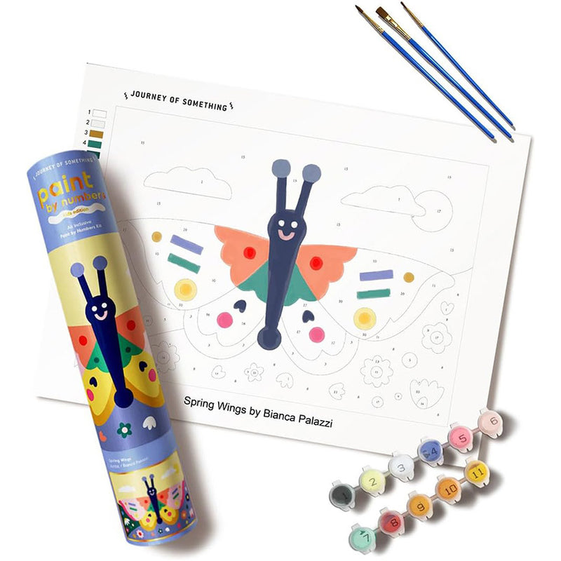 Paint by Numbers DIY Canvas Kit: Spring Wings