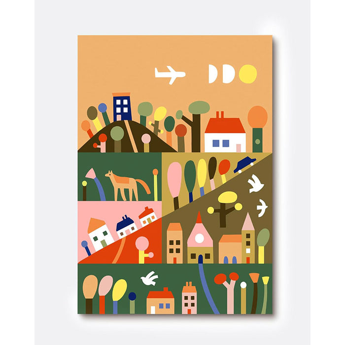 Paint by Numbers DIY Canvas Kit: Outside the City