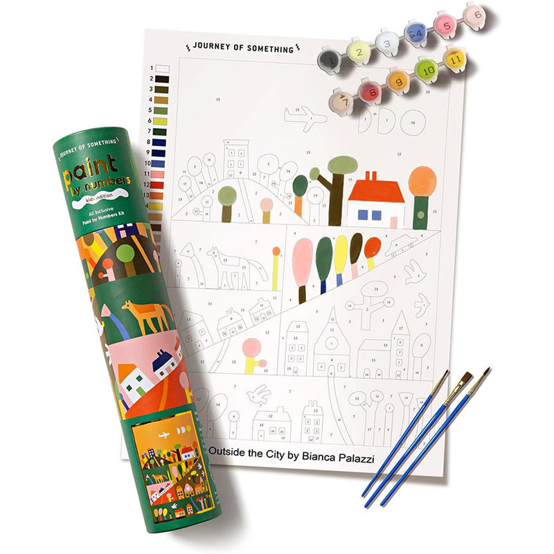 Paint by Numbers DIY Canvas Kit: Outside the City