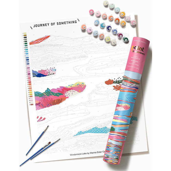 Paint by Numbers DIY Canvas Kit: Lake Windermere