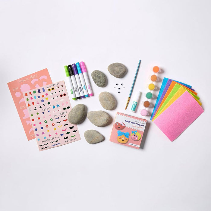 Cool Faces DIY Rock Painting Kit