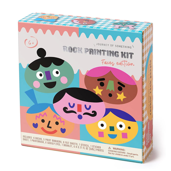 Cool Faces DIY Rock Painting Kit