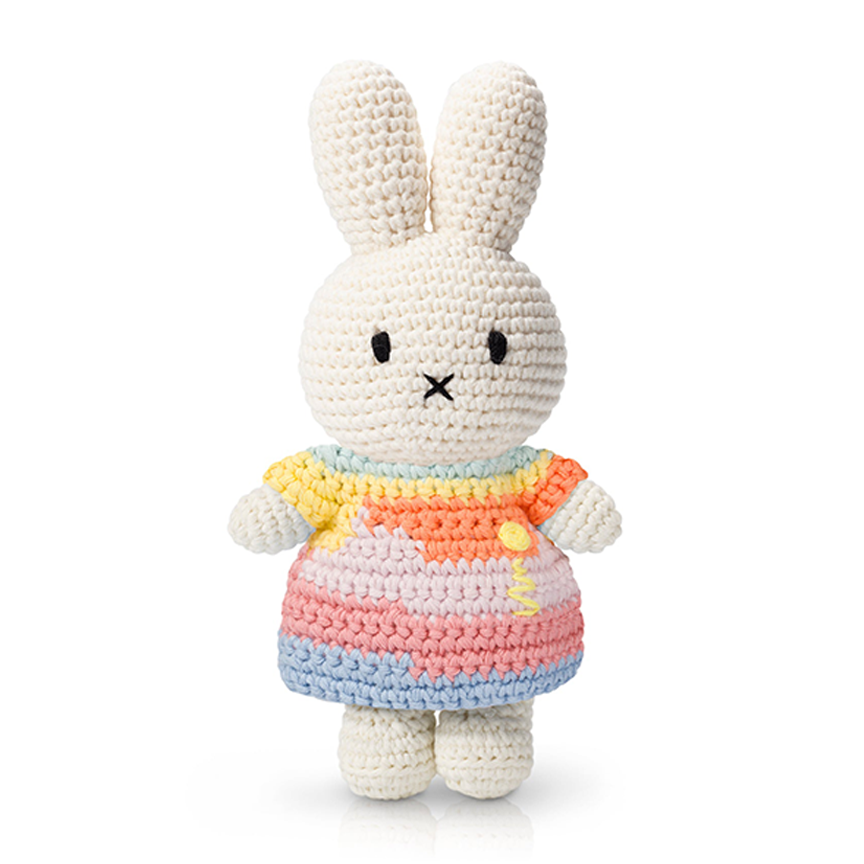 Miffy in Turner Dress Handmade Crochet Plush