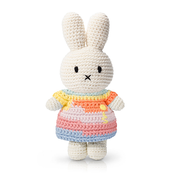 Miffy in Turner Dress Handmade Crochet Plush