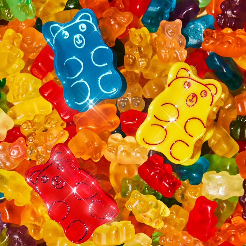 Mini Blue Gummy Bear Hair Claw