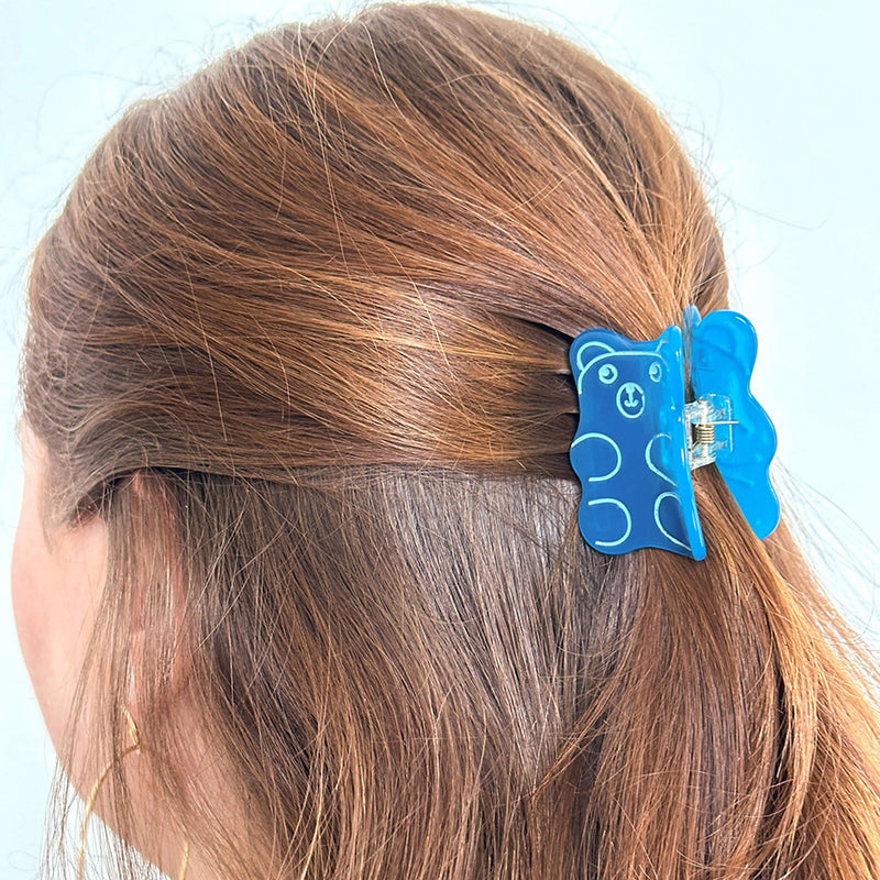 Mini Blue Gummy Bear Hair Claw