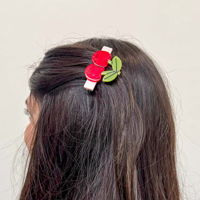 Cherries Hair Clip Set
