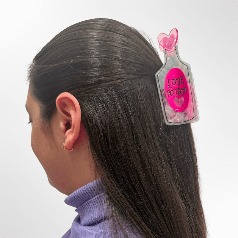 Large Love Potion Hair Claw