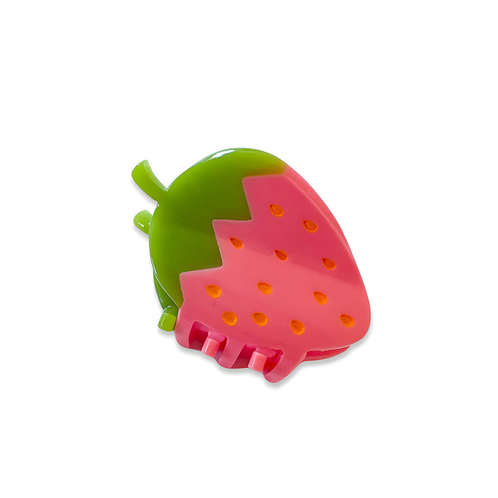 Mini Strawberry (Pink) Hair Claw