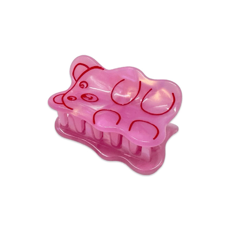 Mini Pink Gummy Bear Hair Claw
