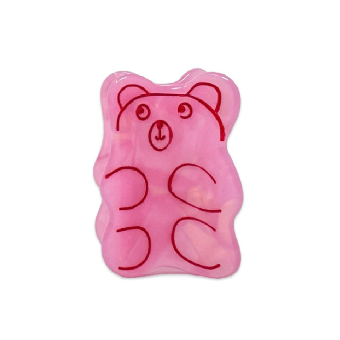 Mini Pink Gummy Bear Hair Claw