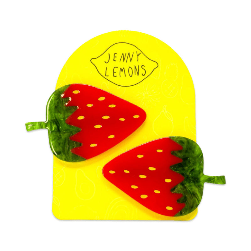 Strawberry Hair Clip Set