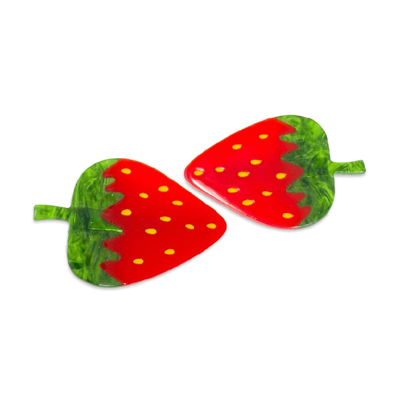 Strawberry Hair Clip Set