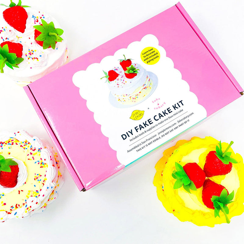 Fake Cake Craft Kit - Strawberries – ban.do