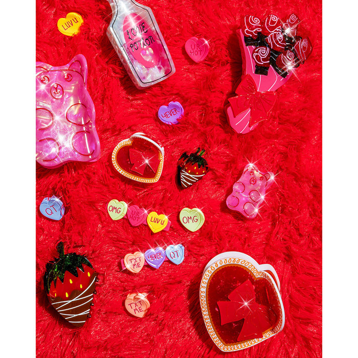 Micro Candy Hearts Hair Claws - Set of 6