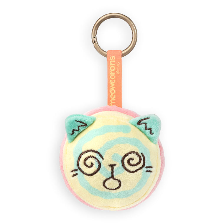 Meowcaron Spiral Plush Bag Charm