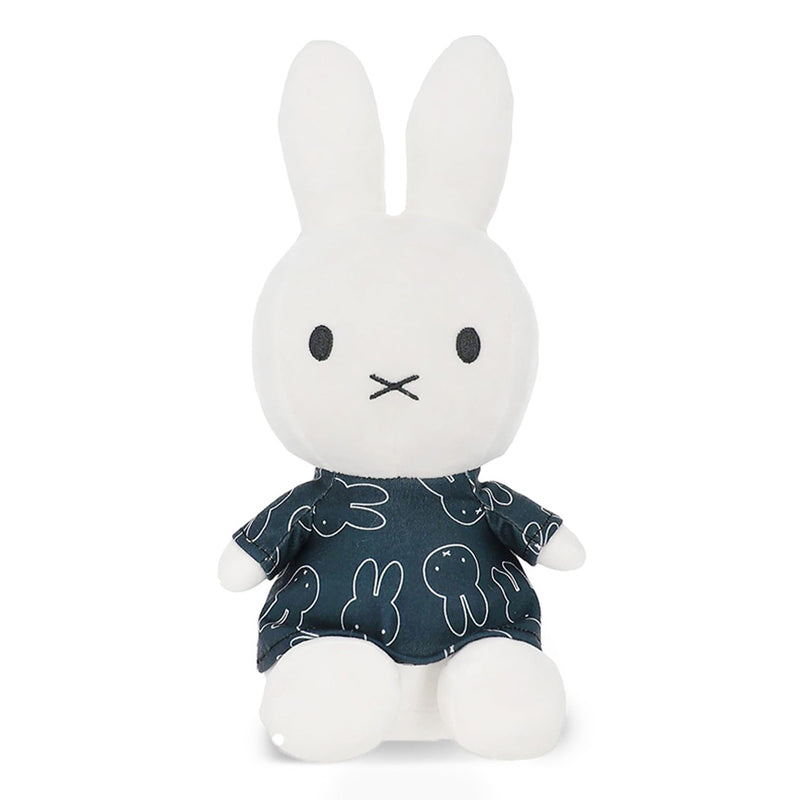 Miffy Wearing Black Miffy Print Dress Medium Plush