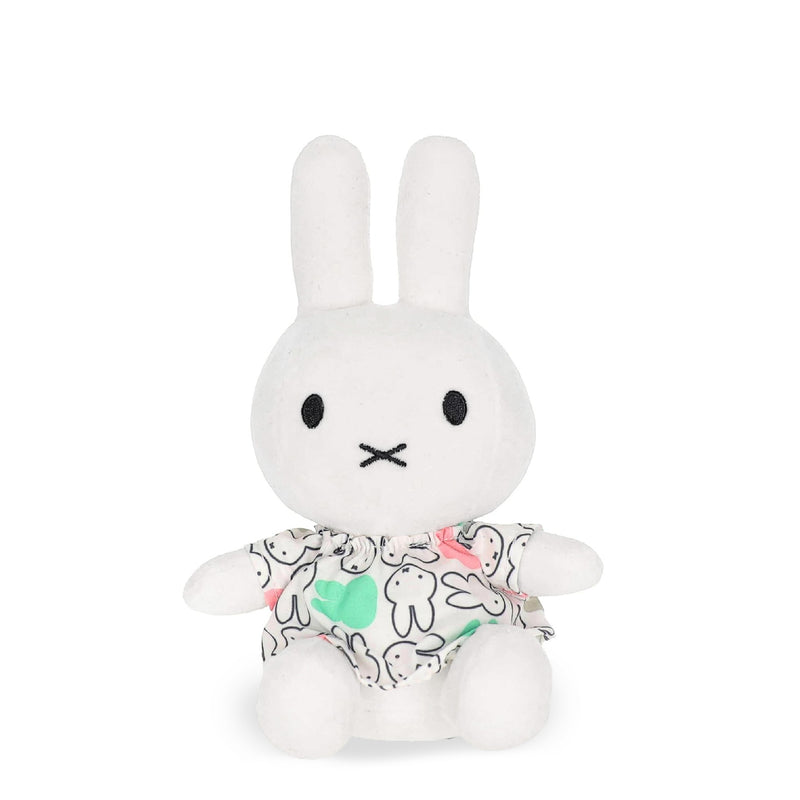 Miffy Wearing White Miffy Print Dress Small Plush
