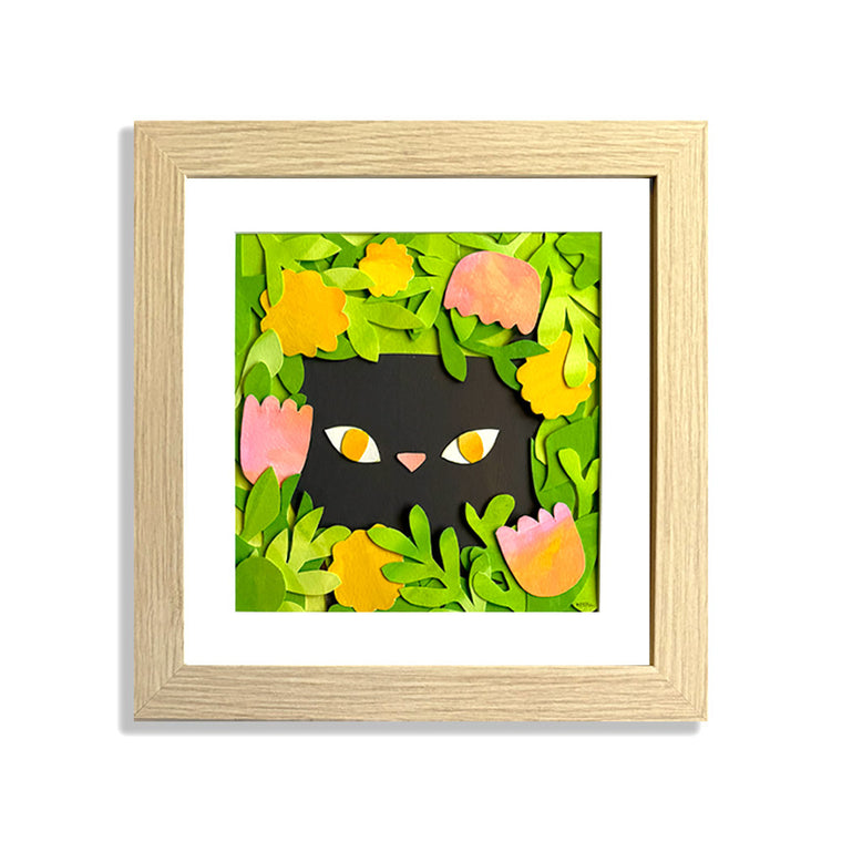 Kristina Yu of Cheery Human Studios: Black Cat Peek-a-Boo