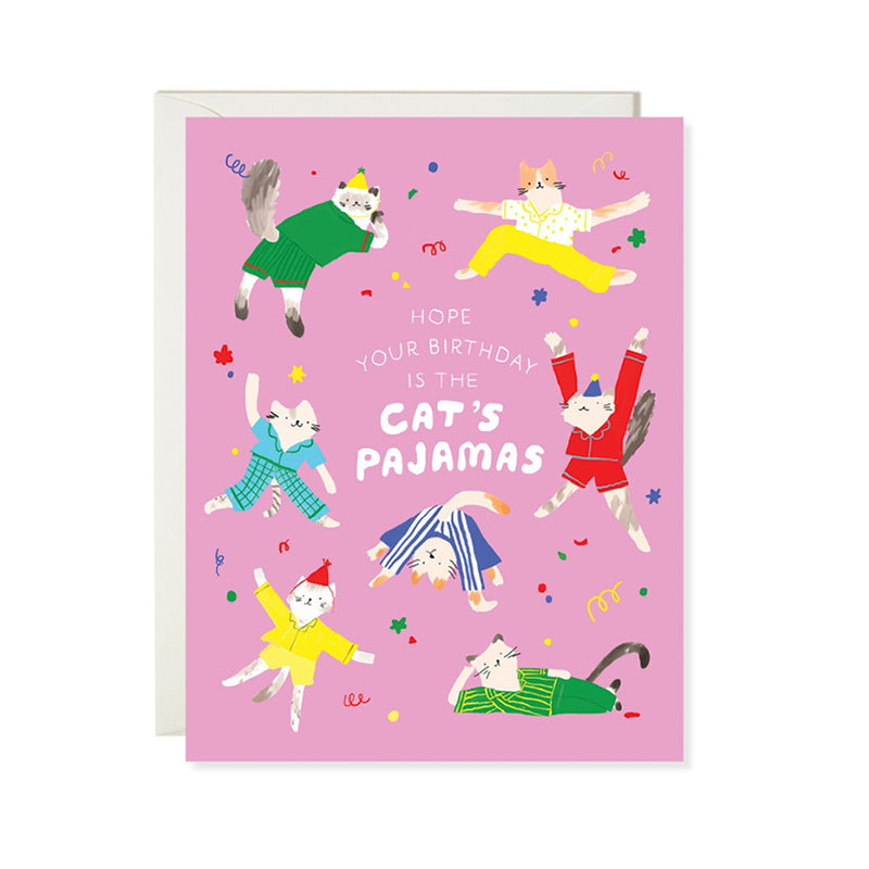 Cat’s Pajamas Birthday Card