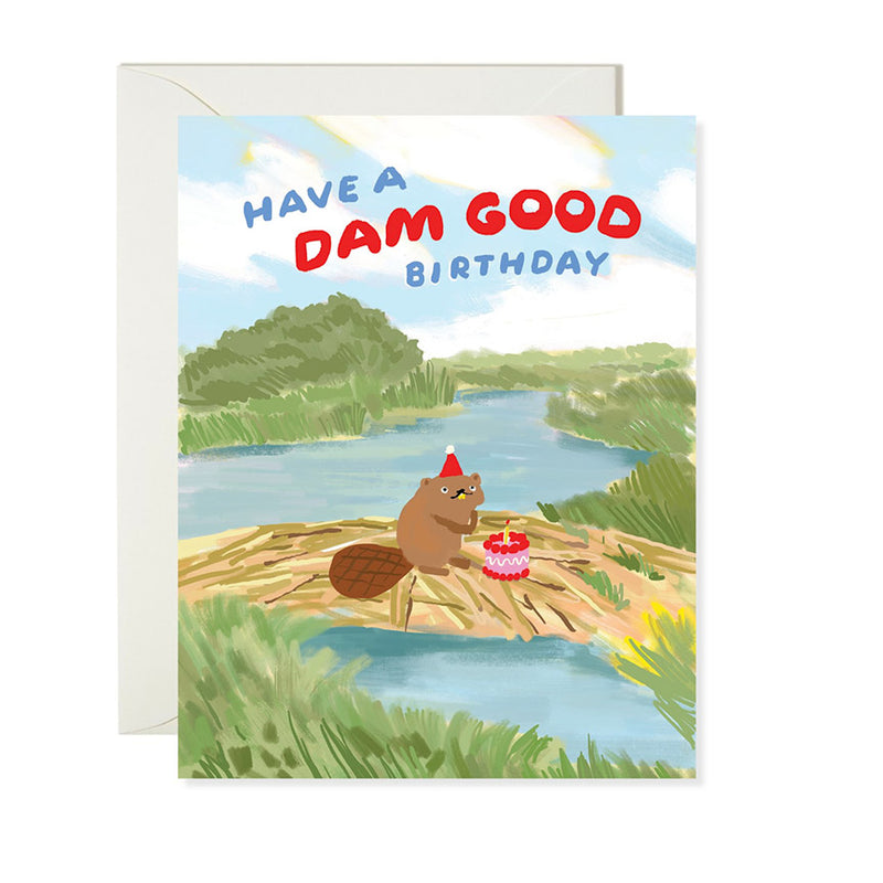 Beaver Birthday Card