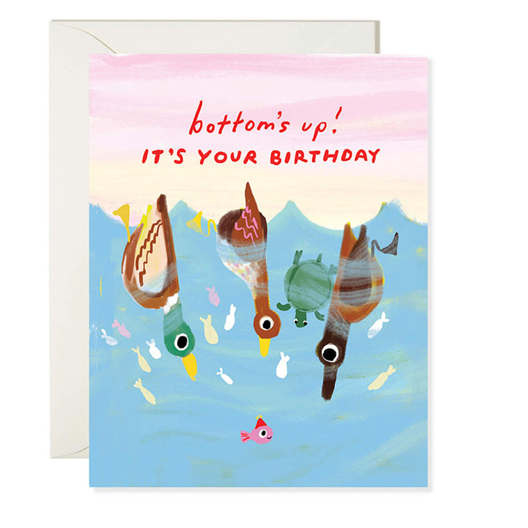 Bottoms Up Birthday Card