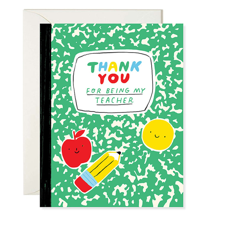 Notebook Thank You Teacher Card