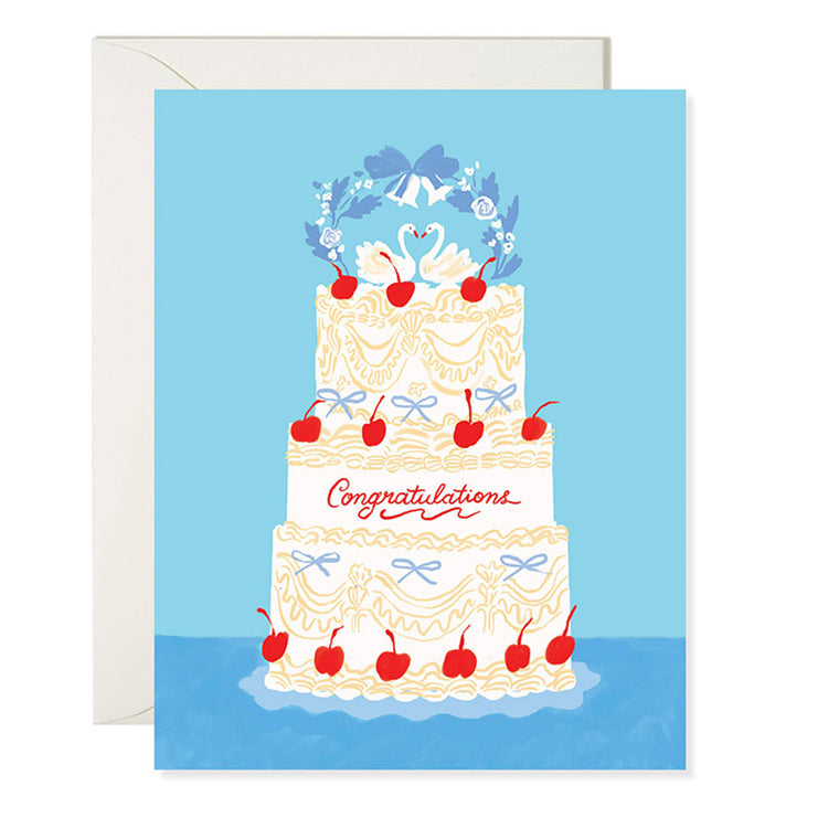 Swan Wedding Card