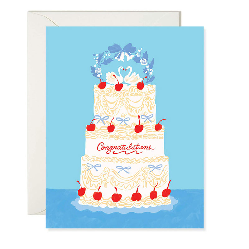 Swan Wedding Card
