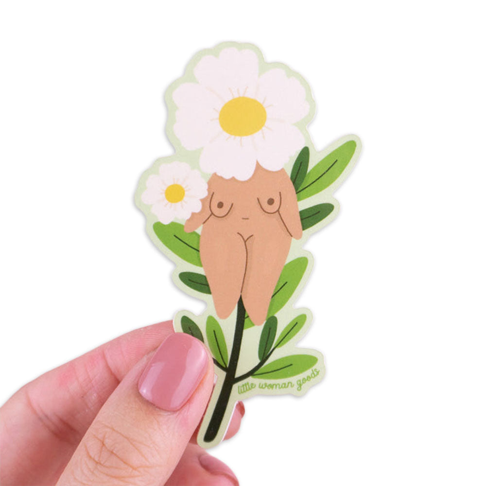 Floral Feminist Vinyl Sticker
