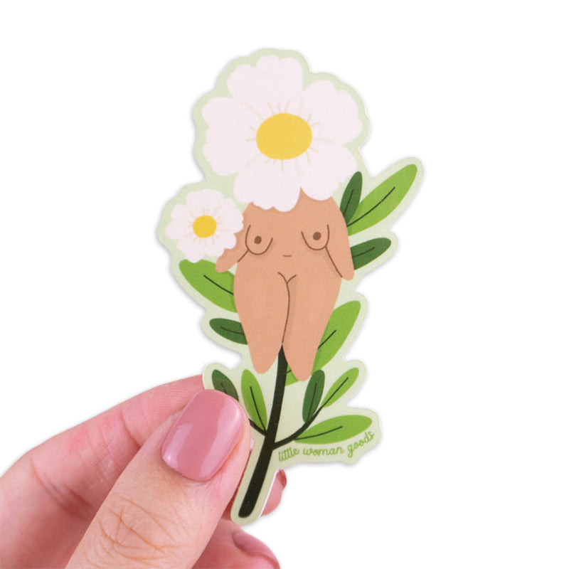 Floral Feminist Vinyl Sticker