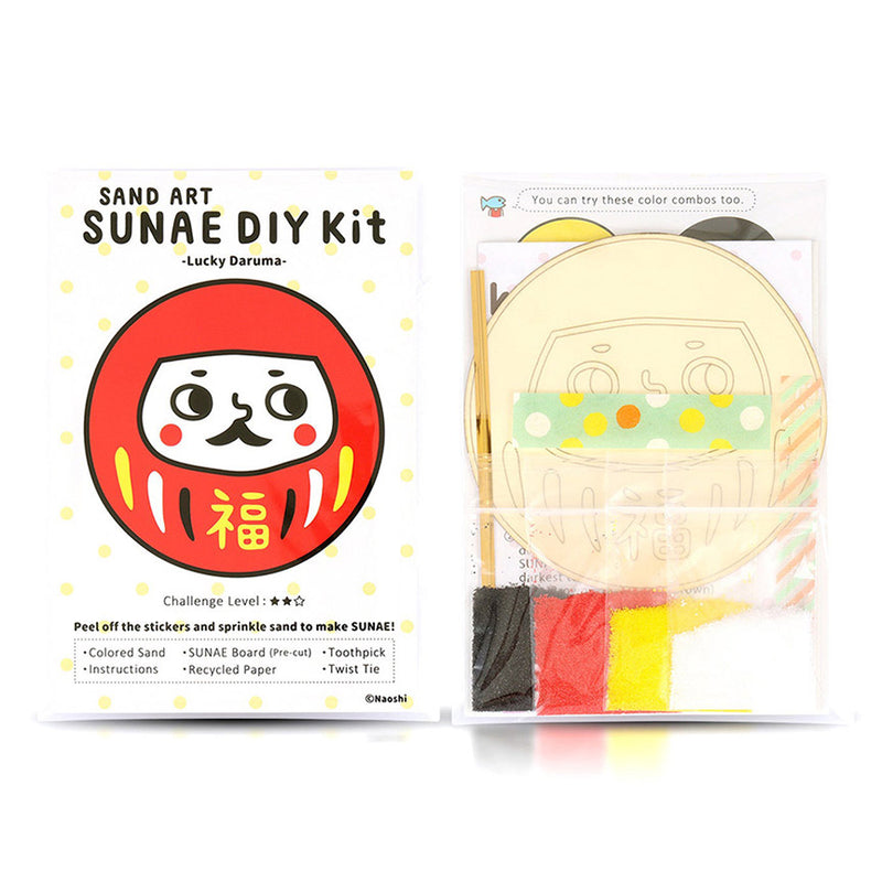 Lucky Daruma DIY Sunae (Sand Art) Kit
