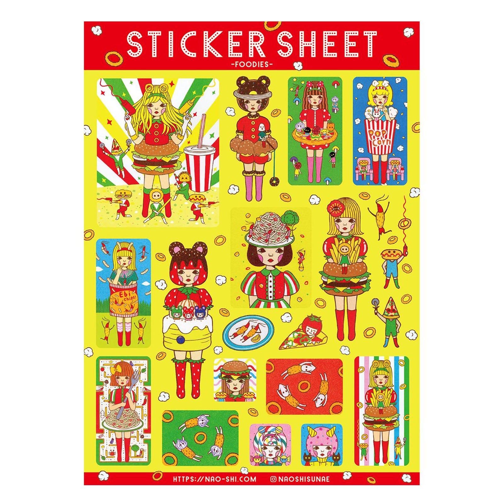 Foodies Sticker Sheet