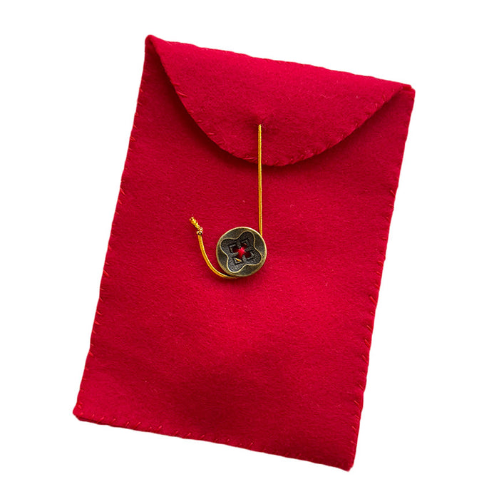 Haw Flakes Handmade Felt Red Envelope