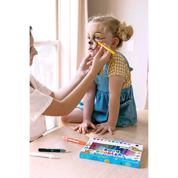 Body Doodlers Non-Toxic Face &amp; Body Crayons (Set of 12)