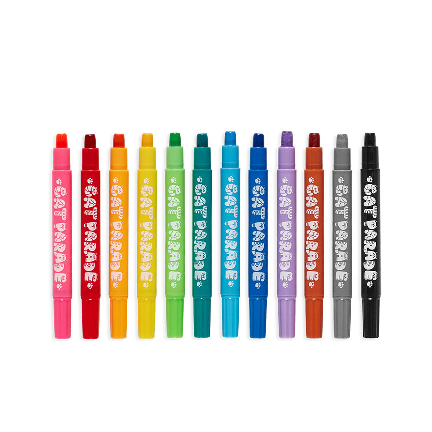 Cat Parade Twist-Up Watercolor Gel Crayons (Set of 12)