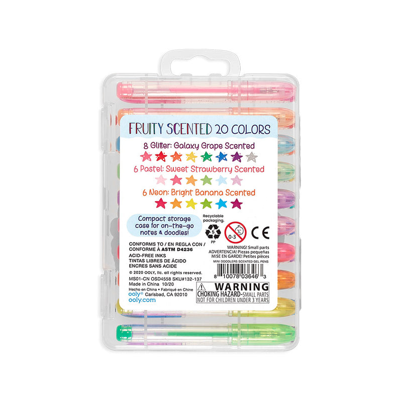 Mini Doodlers Fruity Scented Gel Pens (Set of 20)