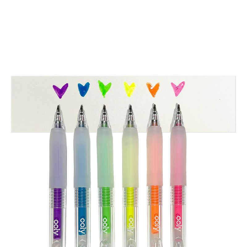 Jelly Gloss: Neon Multi-Surface Deco Gel Pens (Set of 6)