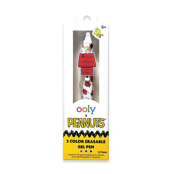 OOLY x Peanuts: 3 Color Erasable Gel Pen