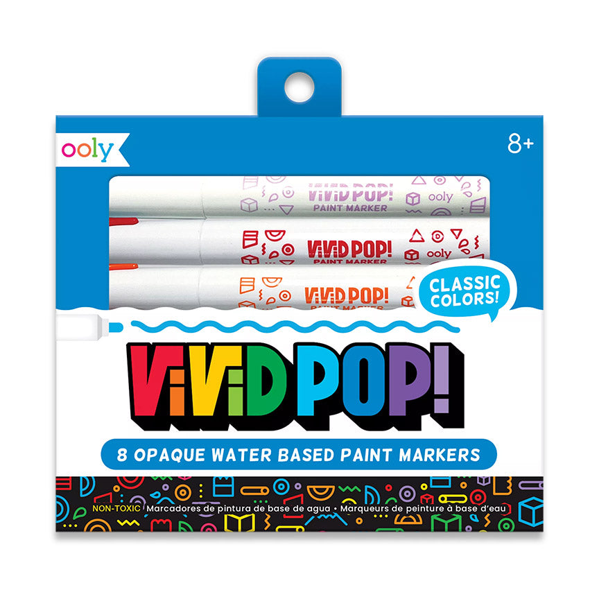 VividPop! Water Based Paint Markers - Brights (Set of 8)