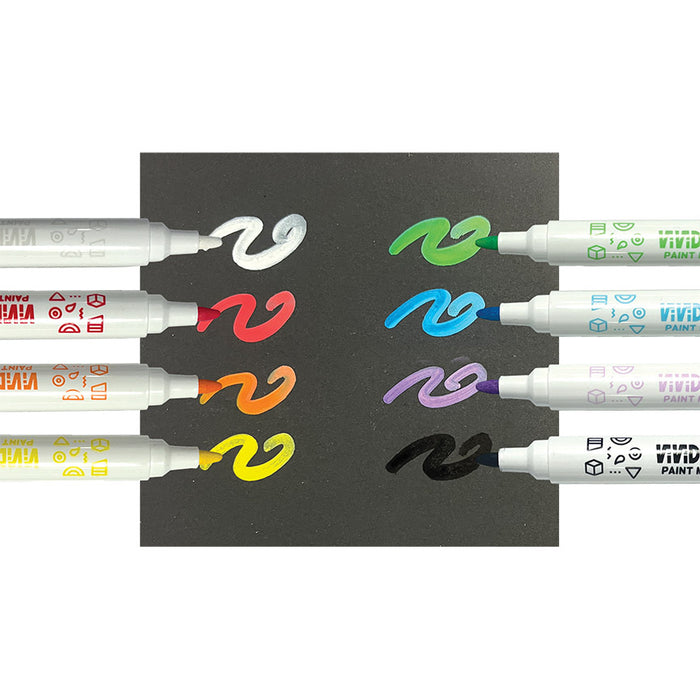 VividPop! Water Based Paint Markers (Set of 8)