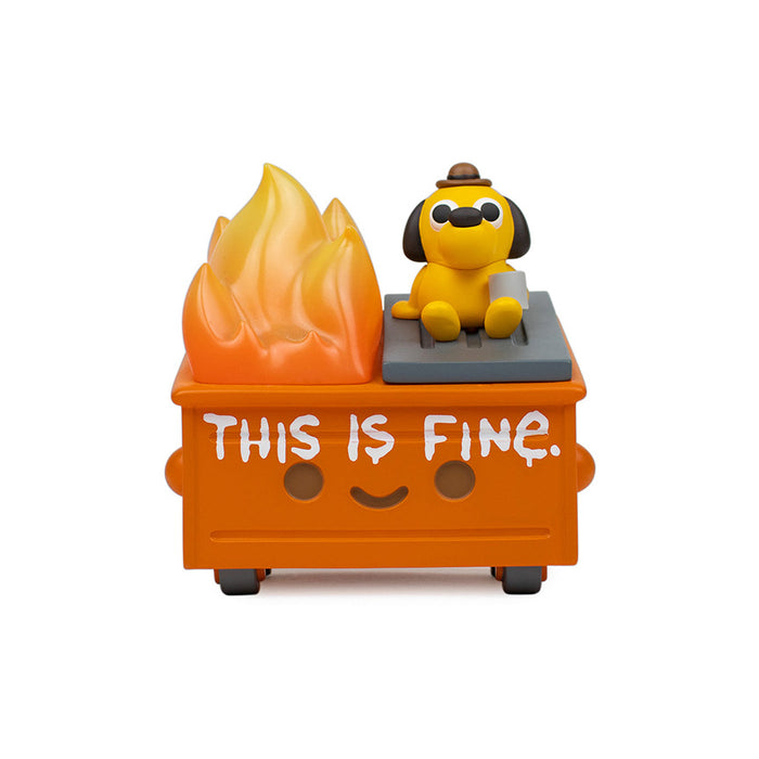 This is Fine Dumpster Fire Vinyl Figure