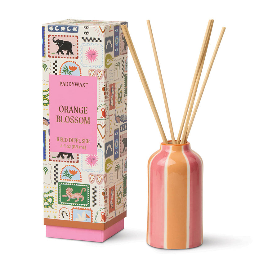 A Dopo 4 fl oz. Handpainted Diffuser: Orange Blossom
