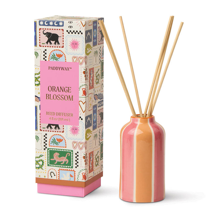 A Dopo 4 fl oz. Handpainted Diffuser: Orange Blossom