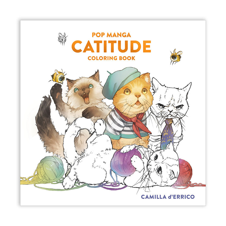 Pop Manga Catitude Coloring Book