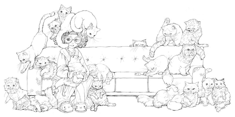 Pop Manga Catitude Coloring Book